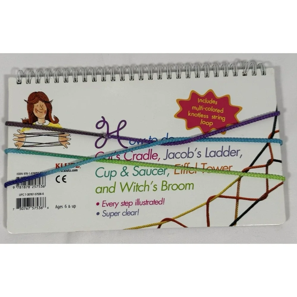 Klutz Cat's Cradle Book Kids Purple String Figures Activity Guide 57536